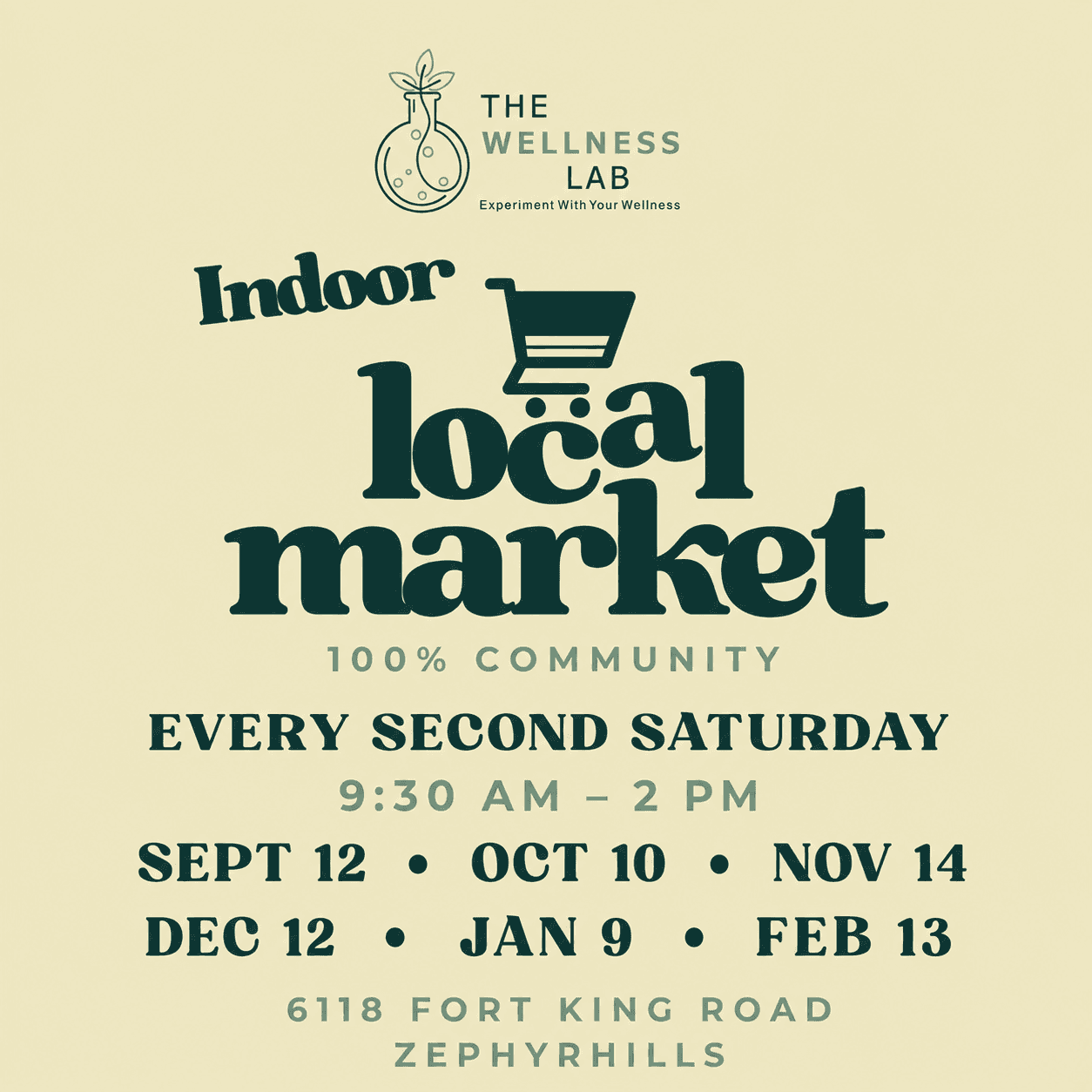 Indoor Local Market dates from September 2026 through February 2027