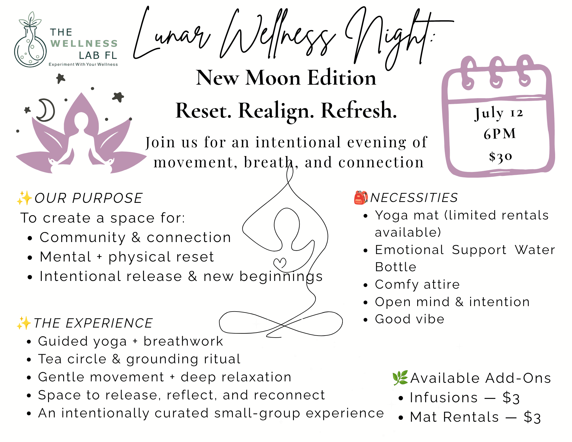 Lunar Wellness Night: New Moon Edition